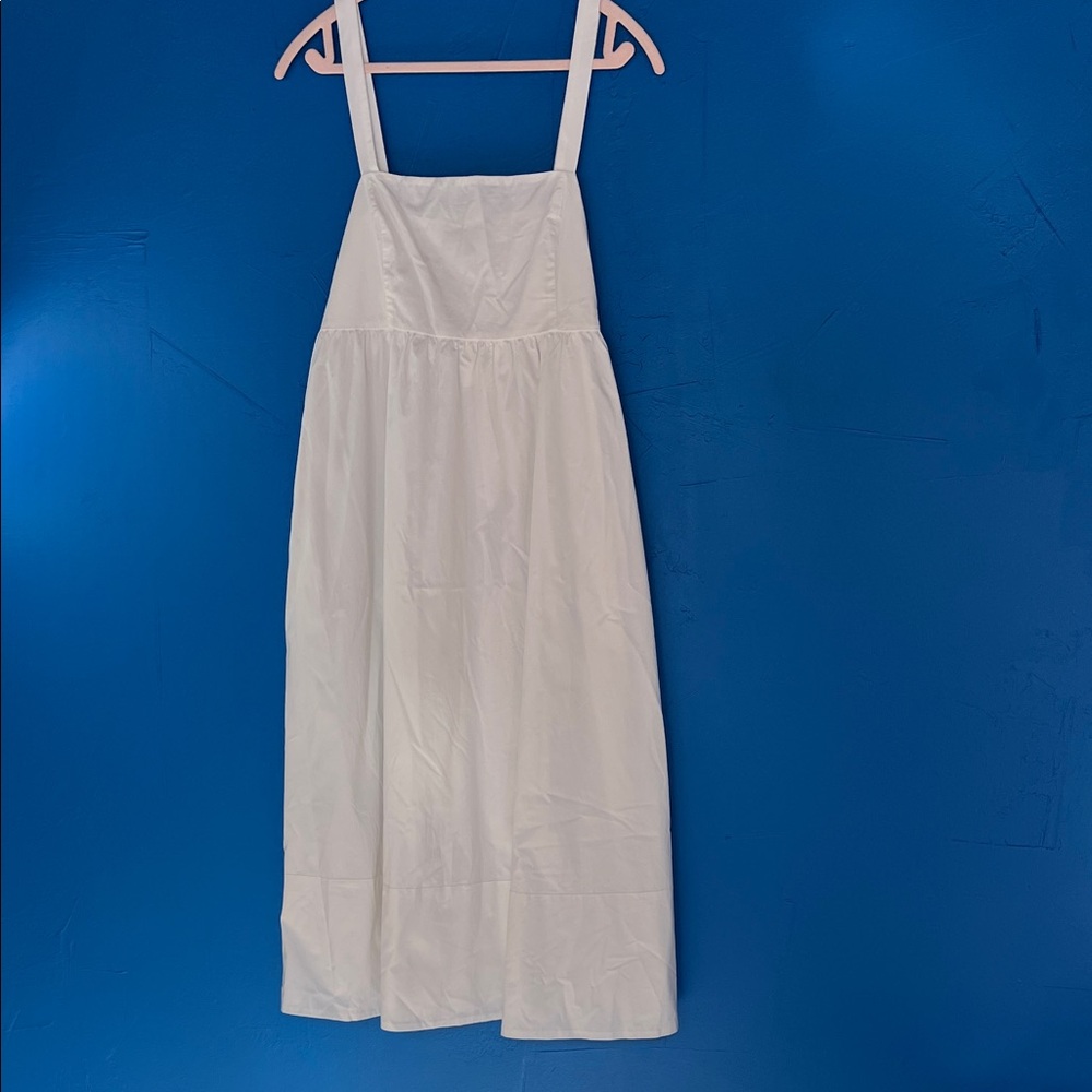 Banana Republic empire waist maxi dress tomato girl summer vacation clean girl